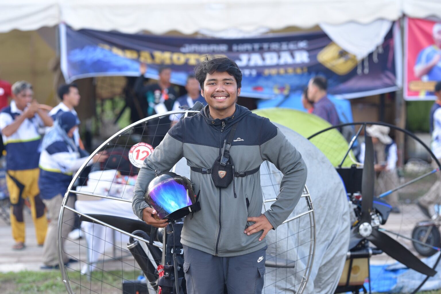 Arlen Verta Ramadhan Sumbang Medali Emas Pertama untuk Jawa Barat di Cabor Paramotor PON XXI Aceh-Sumut 2024